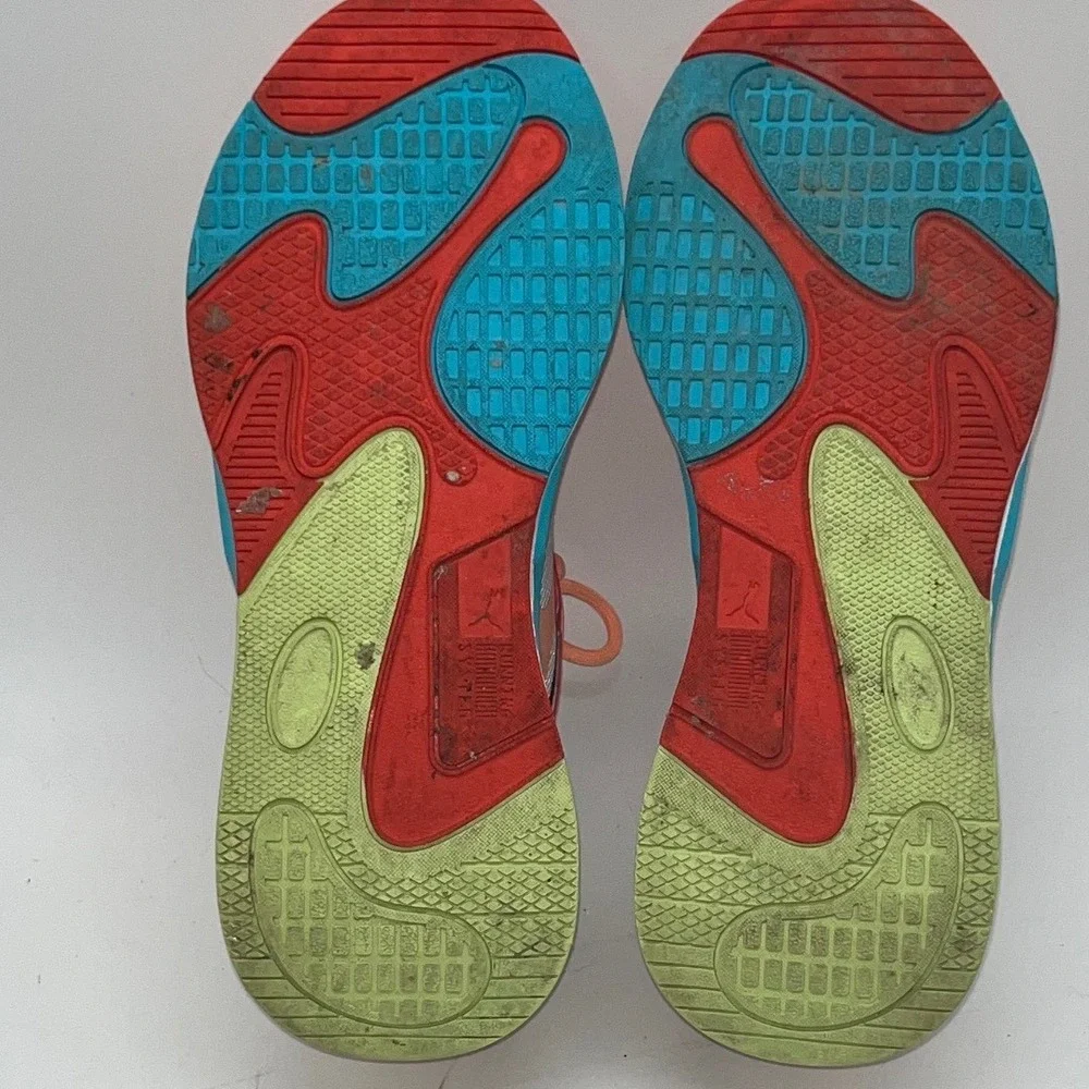 Puma RS-Z System‎ Women's Sneakers Red White Floral Accents Size 10